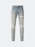 Amiri Mx1 Blue Jean White Patch